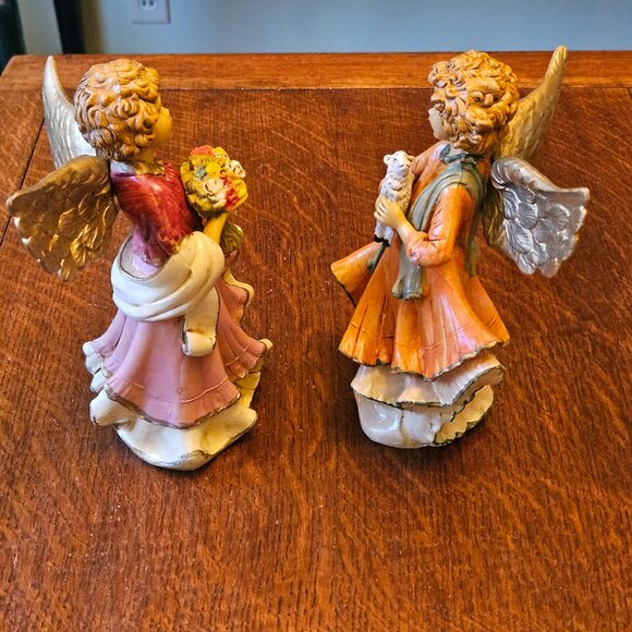 Vintage Pair of Italian Fontanini 8 in Angels - Picture 2 of 6